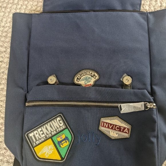 Invicta Blue Backpack with Patches - Picture 7 of 10